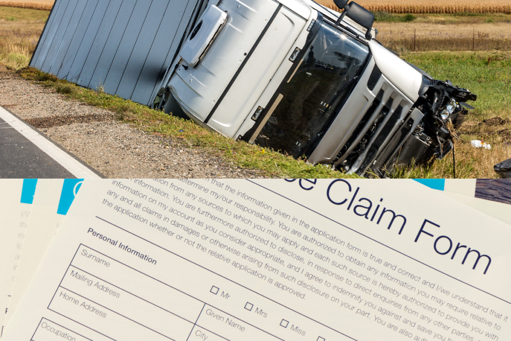 Truck accident claim form